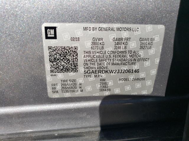 2018 BUICK ENCLAVE AV - 5GAERDKW2JJ206146