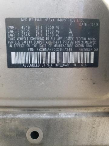 4S3BNAF60G3017319 Subaru Legacy 2.5i Premium