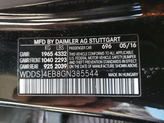 WDDSJ4EB8GN385544 Mercedes-Benz CLA 250
