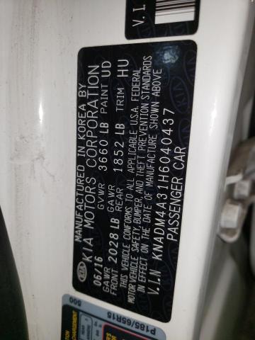 KNADM4A31H6040437 KIA RIO LX