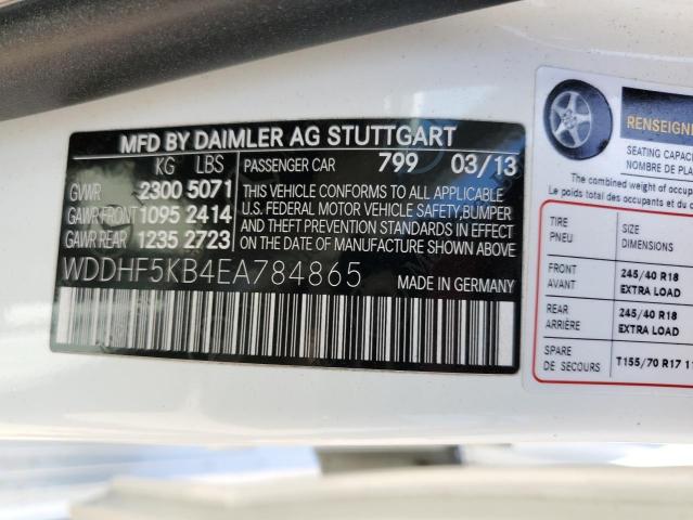 WDDHF5KB4EA784865 Mercedes-Benz E 350
