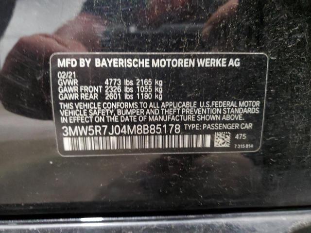 2021 BMW 330XI - 3MW5R7J04M8B85178