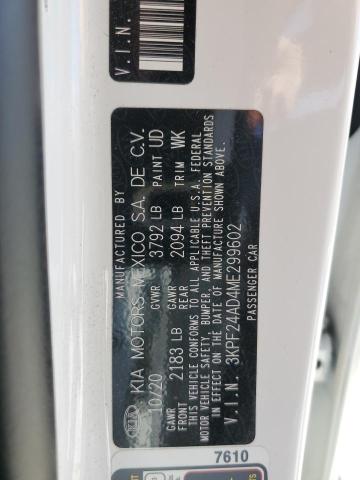 3KPF24AD4ME299602 KIA FORTE FE