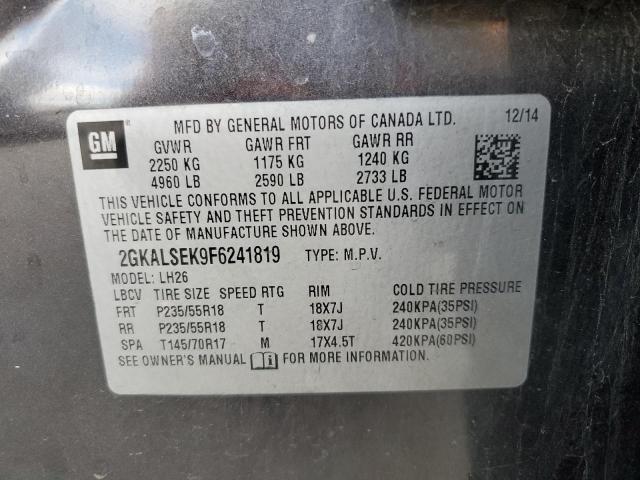 2GKALSEK9F6241819 GMC Terrain Slt