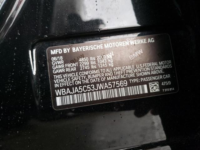 WBAJA5C53JWA57569 BMW 530 I