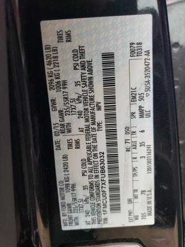 1FMCU0F7XFUB63032 Ford ESCAPE S