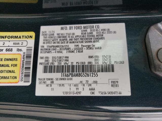 1FA6P8AM8G5261255 Ford MUSTANG