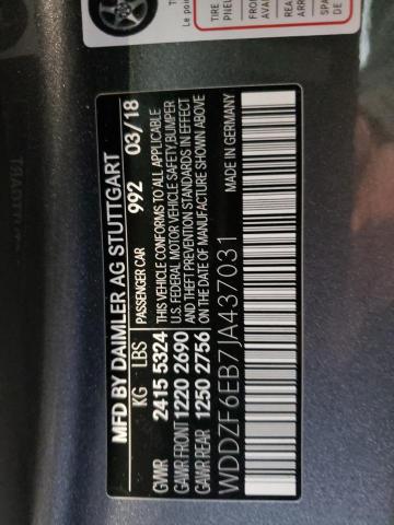 2018 MERCEDES-BENZ E 43 4MATI - WDDZF6EB7JA437031