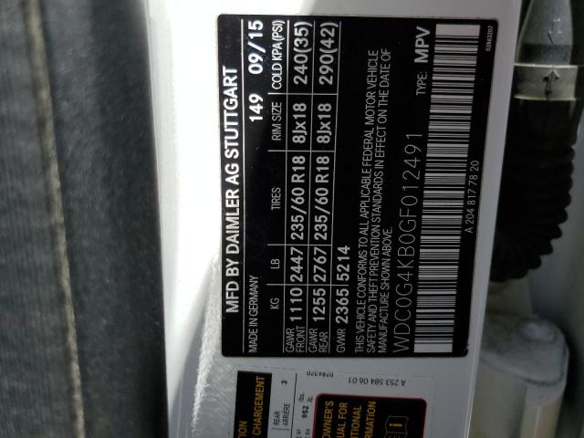 WDC0G4KB0GF012491 Mercedes-Benz Glc 300 4matic