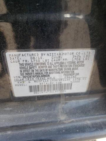 3N1CN7AP3GL809026 Nissan VERSA S