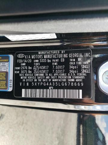 5XYPG4A35LG678669 KIA SORENTO L