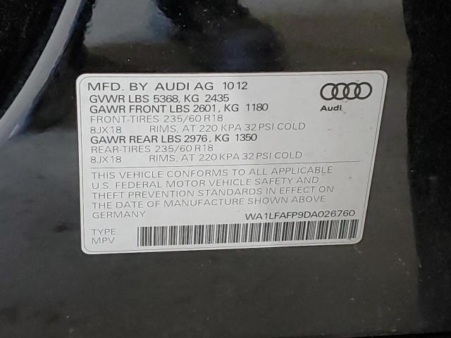 VIN WA1LFAFP9DA026760 2013 Audi Q5, Premium Plus no.13