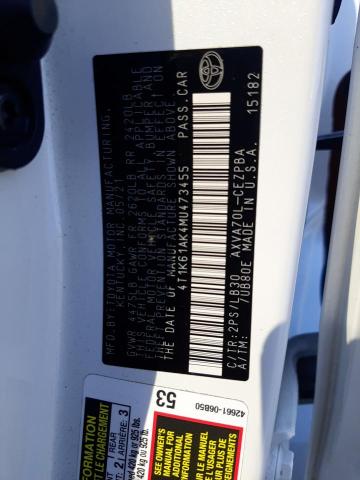 4T1K61AK4MU473455 Toyota CAMRY XSE