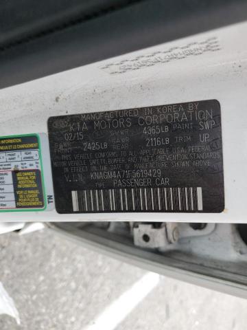 KNAGM4A71F5619429 KIA Optima Lx