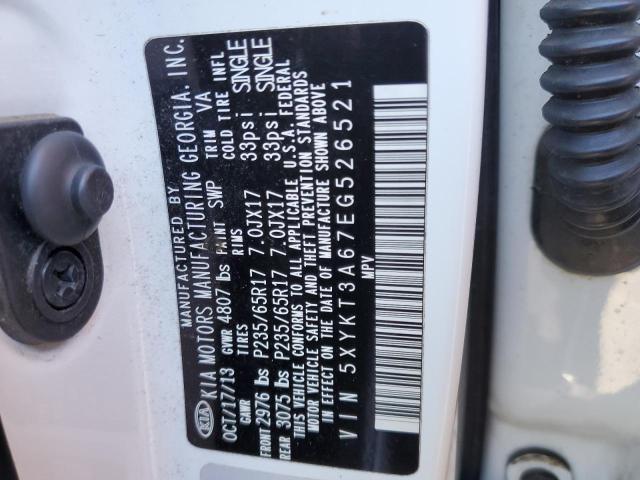 5XYKT3A67EG526521 KIA SORENTO LX