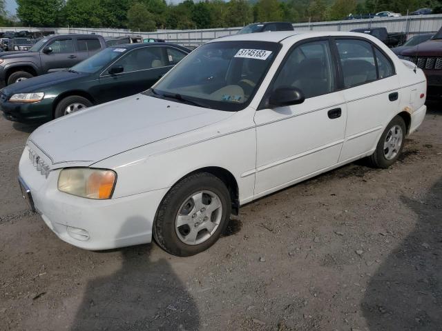 Salvage cars for sale at Grantville, PA auction: 2000 Hyundai Accent GL