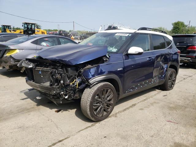 KIA Seltos NIG salvage cars for sale: 2022 KIA Seltos Nightfall