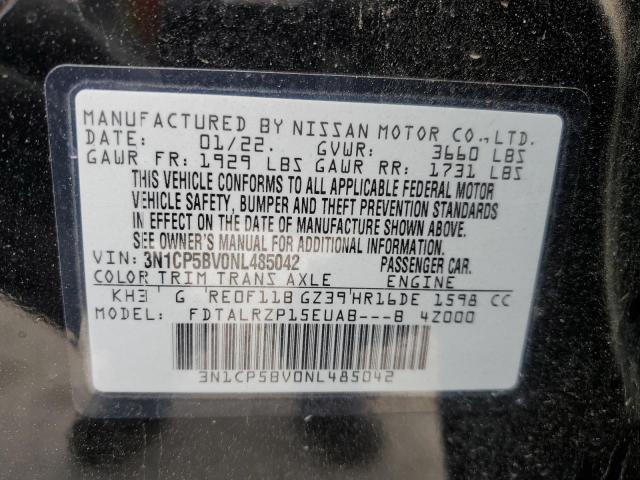 Nissan KICKS S 2022 3N1CP5BV0NL485042 Image 13