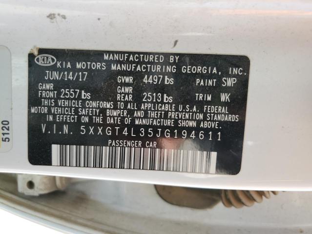 5XXGT4L35JG194611 KIA Optima Lx