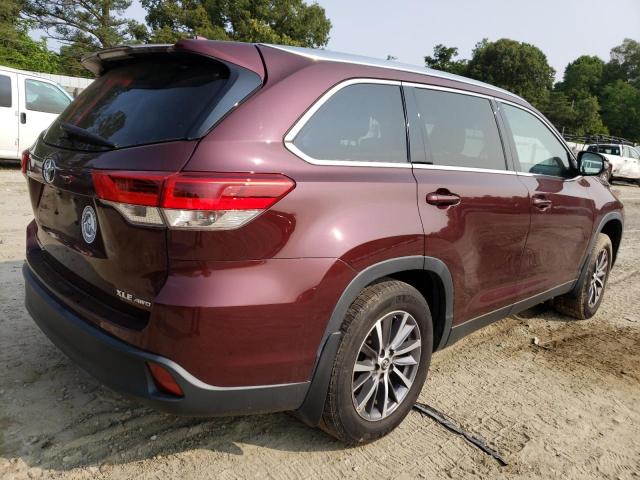 VIN 5TDJZRFHXKS995043 2019 Toyota Highlander, SE no.3