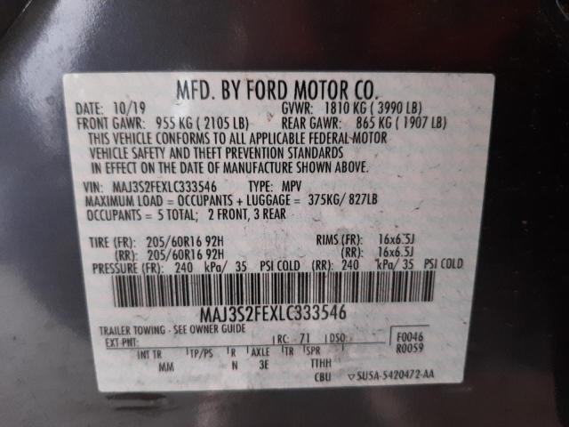 MAJ3S2FEXLC333546 Ford ECOSPORT S