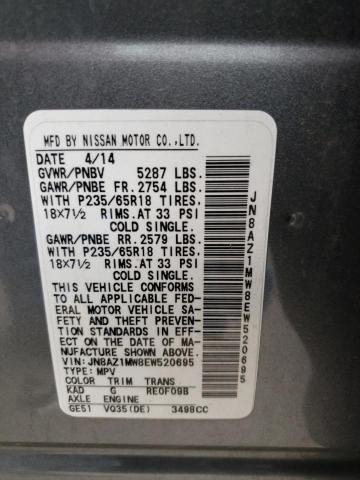 Nissan MURANO S 2014 JN8AZ1MW8EW520695 Image 13