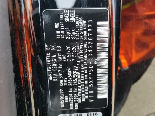 5XYP5DHC0NG267873 KIA Telluride Sx