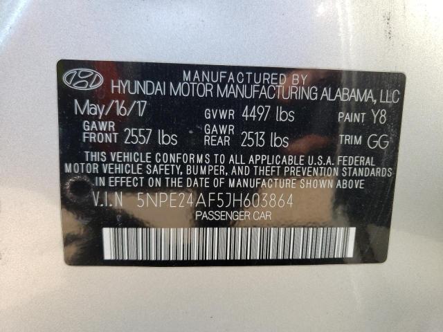 5NPE24AF5JH603864 | 2018 Hyundai sonata se