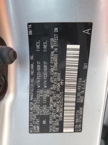5TDKK3DC4ES522515 Toyota SIENNA LE