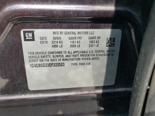 1G4GB5G33EF222523 Buick Lacrosse