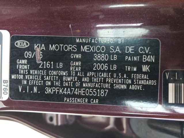 3KPFK4A74HE055187 KIA FORTE LX