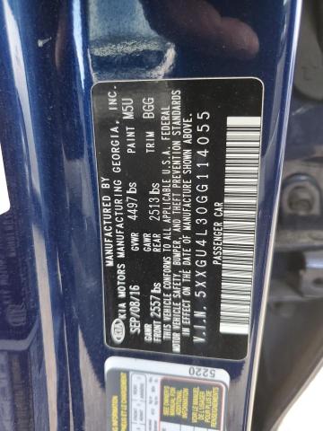 5XXGU4L30GG114055 KIA OPTIMA EX