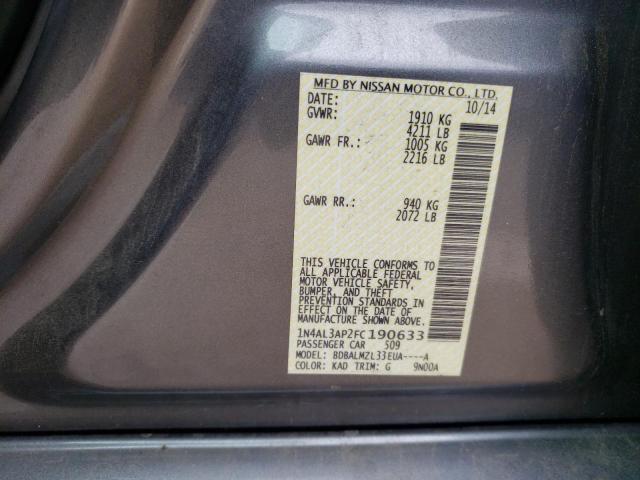 1N4AL3AP2FC190633 Nissan ALTIMA 2.5