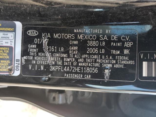 3KPFL4A72HE118056 KIA FORTE LX