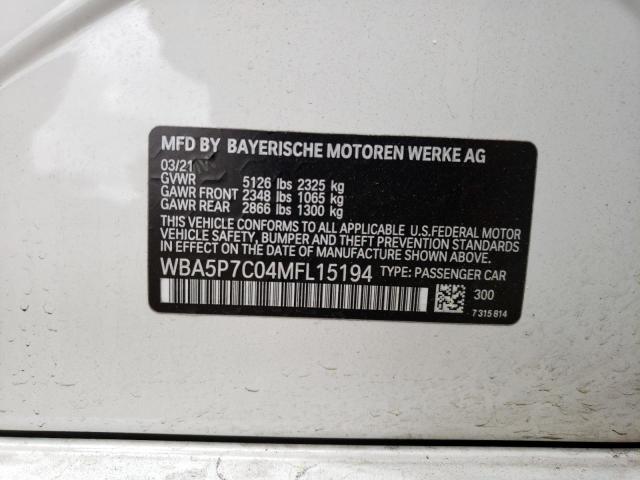 WBA5P7C04MFL15194 BMW 330e
