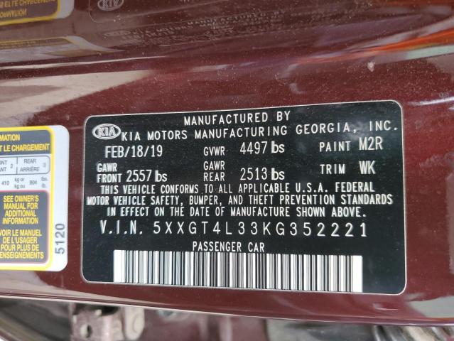 5XXGT4L33KG352221 KIA Optima Lx