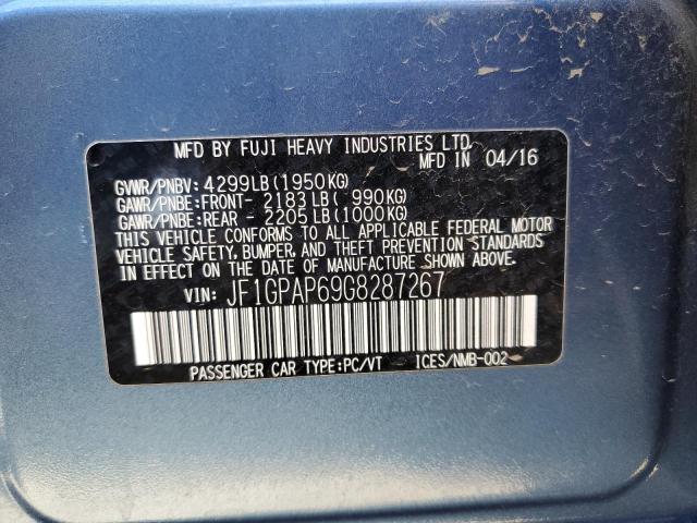 JF1GPAP69G8287267 Subaru Impreza Sport Premium