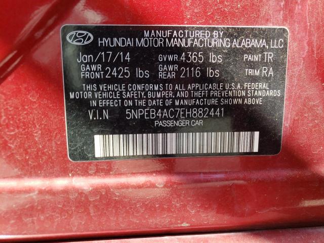 5NPEB4AC7EH882441 Hyundai SONATA GLS