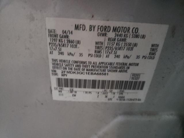 2FMDK3GC1EBA68581 Ford EDGE SE