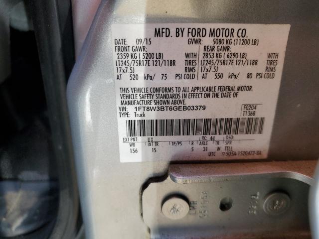 1FT8W3BT6GEB03379 Ford F350 Super Duty