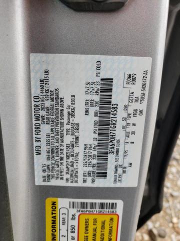 3FA6P0H71GR214583 Ford FUSION SE