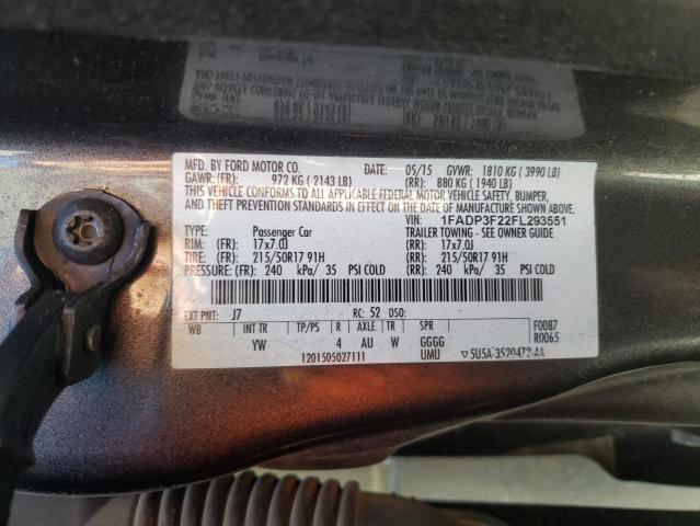 1FADP3F22FL293551 Ford FOCUS SE