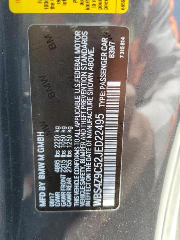 WBS4Z9C52JED22495 BMW M4