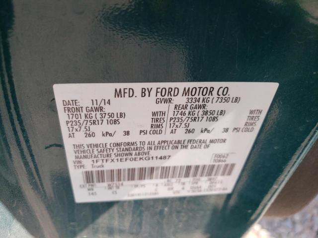 1FTFX1EF0EKG11487 Ford F150 Super Cab