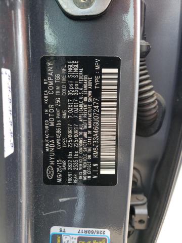 KM8J33A46GU072477 Hyundai Tucson Limited