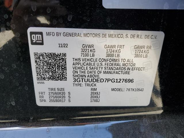 3GTUUDED7PG127696 GMC Sierra K1500 Slt