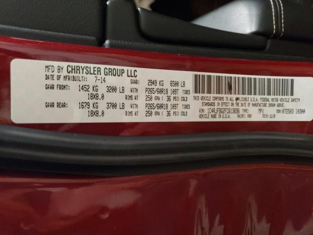 2015 JEEP GRAND CHER - 1C4RJFBG2FC613696