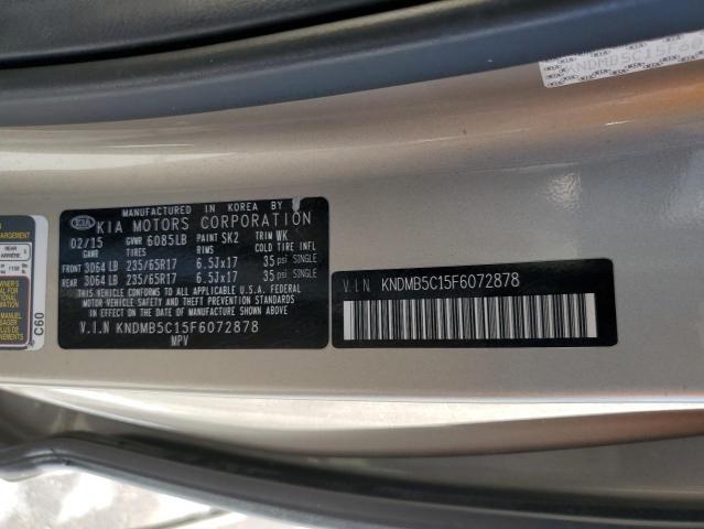 KNDMB5C15F6072878 | 2015 KIA SEDONA LX