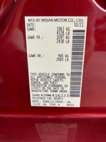 1N4BL4CV9MN416223 Nissan ALTIMA SR