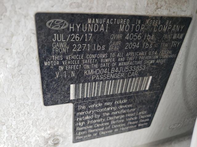 2018 HYUNDAI ELANTRA SP - KMHD04LB4JU533853